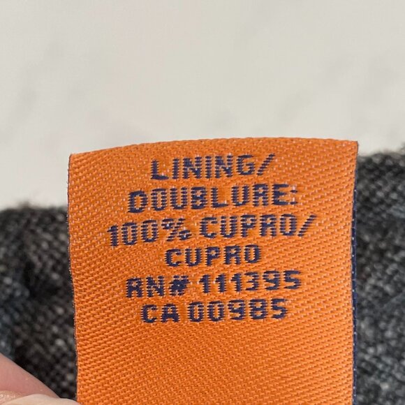 Tory Burch Tweed Virgin Wool Blend Cuffed Lined Pants Ribbon Detail Grey Blk M - Picture 9 of 13